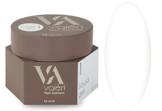 Жидкий гель для укрепления ногтей 01 Liquid Gel VALERI, 15 мл