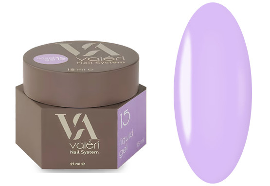 Жидкий гель для укрепления ногтей 15 Liquid Gel VALERI, 15 мл