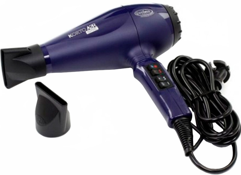 Фен для волос Korto A2 Ionic 2200-2400W синий Сoif`in на beauty-prof.com Фото 2 Фен для волос Korto A2 Ionic 2200-2400W синий Сoif`in Фото 2