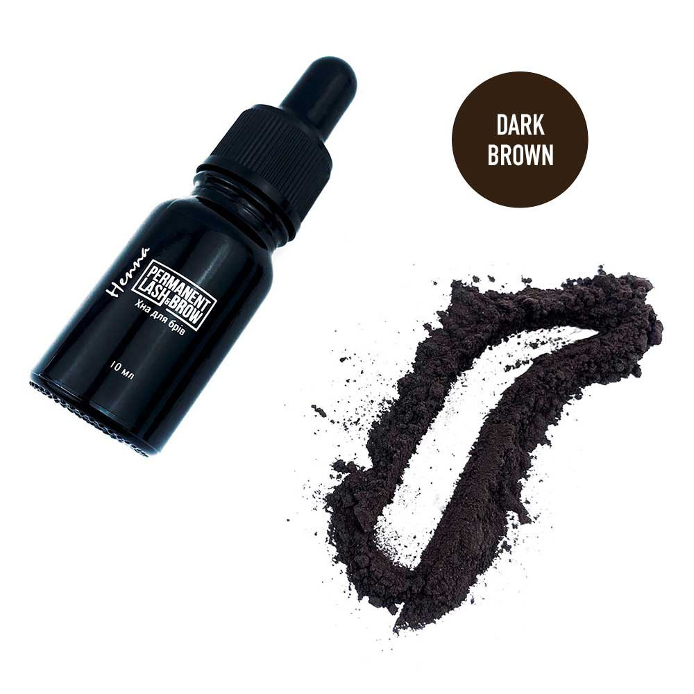 Хна темно-коричнева Permanent Lash&Brow, 10 гр