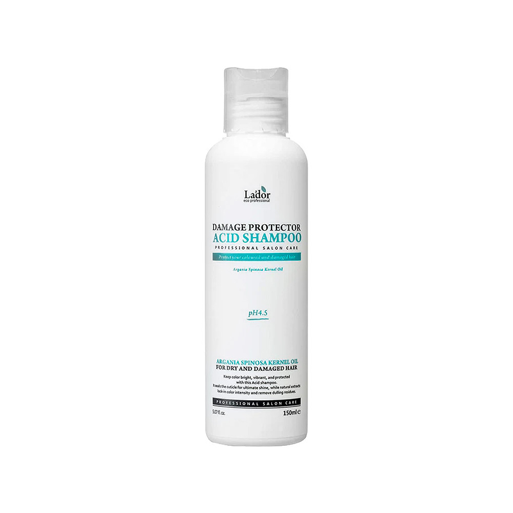 Шампунь Безлужний рН 4.5 для фарбованого волосся Damaged Protector Acid Shampoo LA'DOR, 150 мл