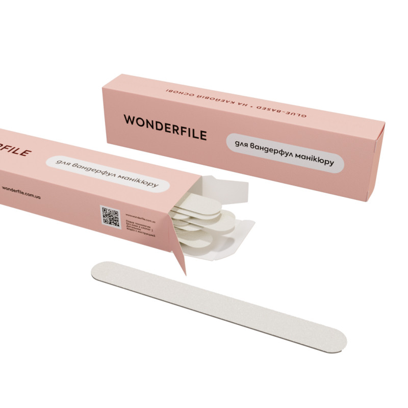 Клейові файли 130х15, 100 гр (50 шт/уп) Wonderfile на beauty-prof.com Фото 2 Клейові файли 130х15, 100 гр (50 шт/уп) Wonderfile Фото 2