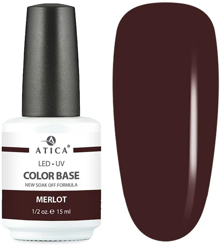 База камуфлирующая Color Base Gel Merlot Atica, 15 мл
