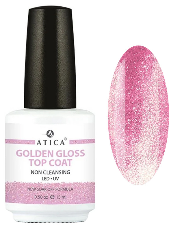 Топ без липкого слоя Golden Gloss Non Cleansing Atica, 15 мл