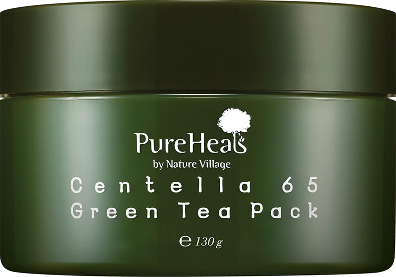 Відновлююча маска з екстрактом центелли 65 та зеленим чаєм Pureheal's, 130 г