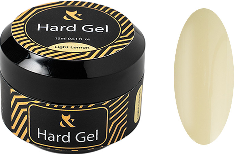 Строительный гель жидкий Hard gel Cover Light Lemon F.O.X, 15 мл