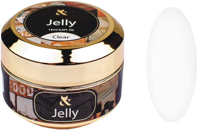 Строительный гель-желе Jelly Clear F.O.X, 15 мл