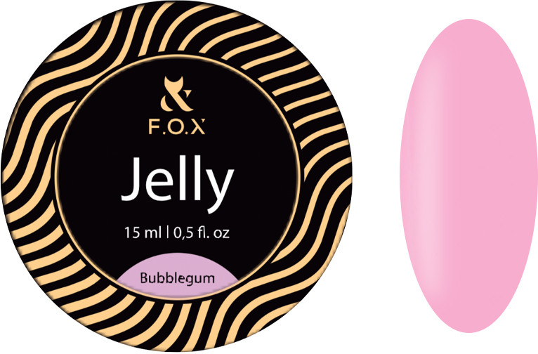 Строительный гель-желе Jelly Cover Bubblegum F.O.X, 15 мл