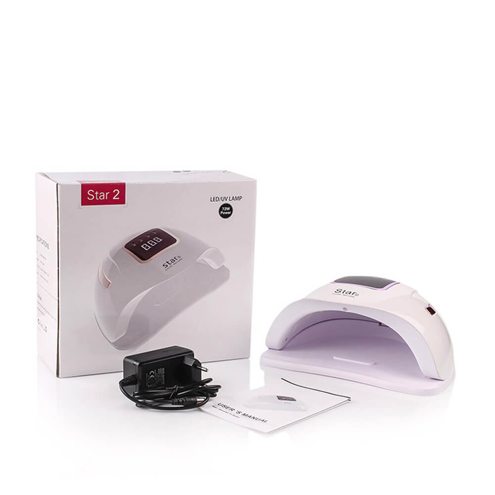 Лампа LED/UV STAR 2 гібридна (з дисплеєм) біло-рожеве золото з ручкою, 72 Вт на beauty-prof.com Фото 5 Лампа LED/UV STAR 2 гібридна (з дисплеєм) біло-рожеве золото з ручкою, 72 Вт Фото 5