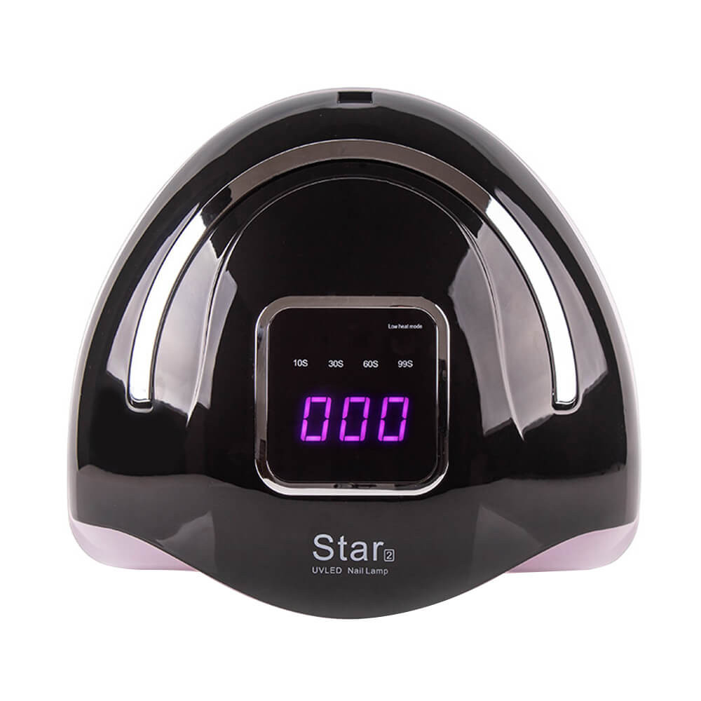 LED/UV Лампа STAR 2 гібридна (з дисплеєм) чорна 72 Вт з ручкою  Фото 2 