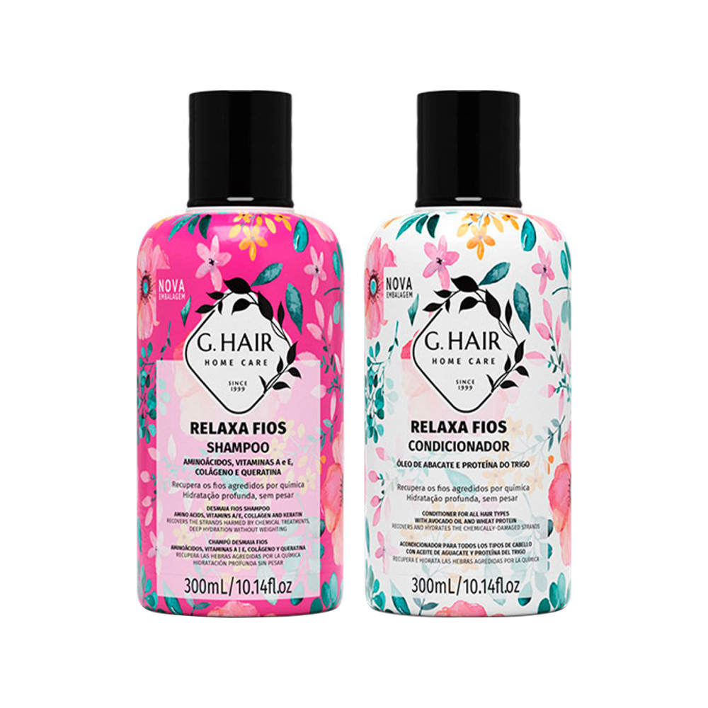 Концентрований набір для сивого волосся, G.Hair Kit duo Relaxa fios, 300 мл INOAR
