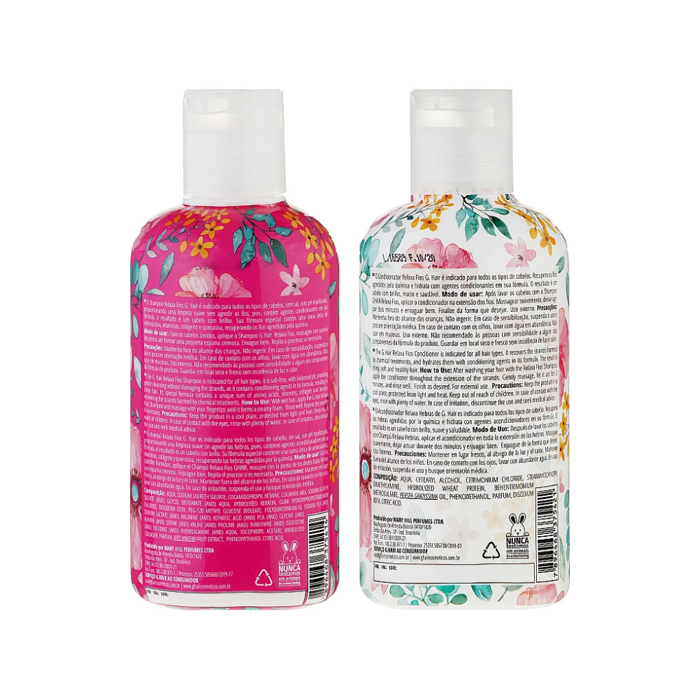 Концентрований набір для сивого волосся, G.Hair Kit duo Relaxa fios, 300 мл INOAR на beauty-prof.com Фото 2 Концентрований набір для сивого волосся, G.Hair Kit duo Relaxa fios, 300 мл INOAR Фото 2