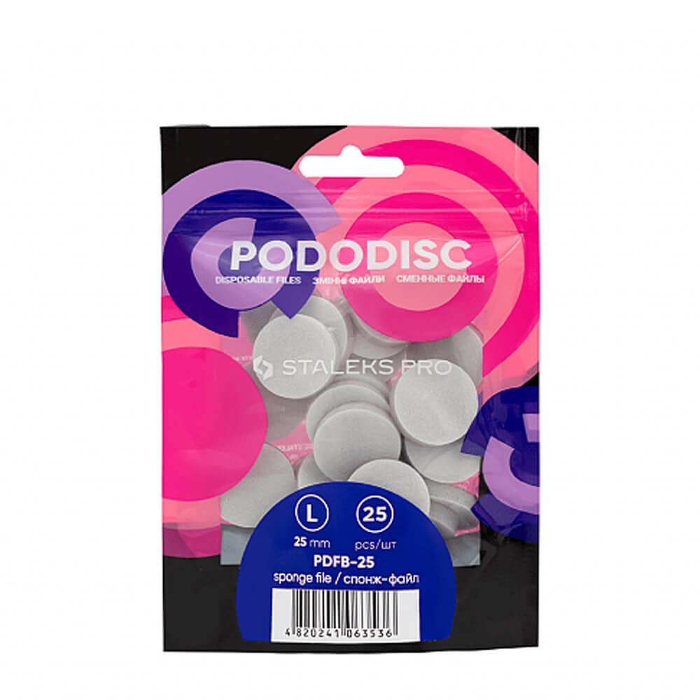Спонж-файл для манікюрного диску Pododisc Staleks Pro L, 25 шт  Фото 2 
