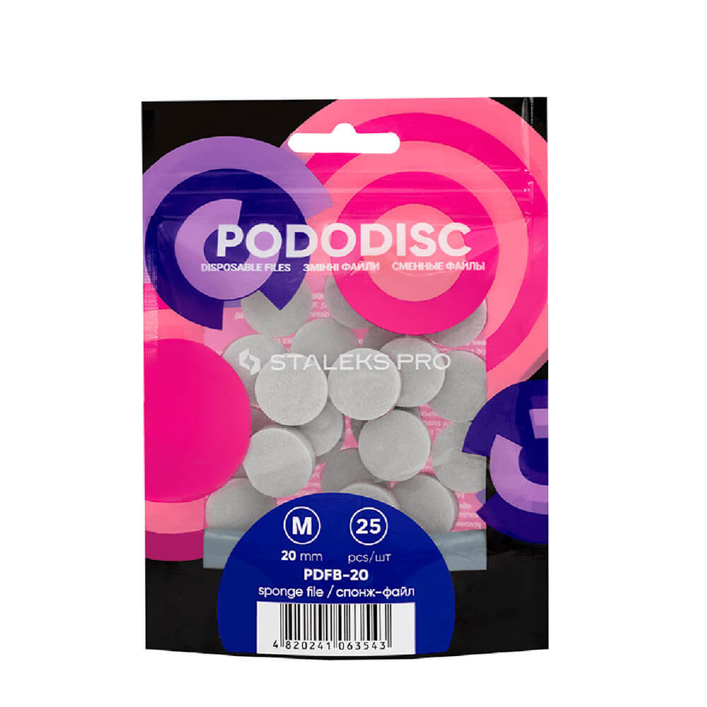 Спонж-файл для педикюрного диску Pododisc Staleks Pro M, 25 шт