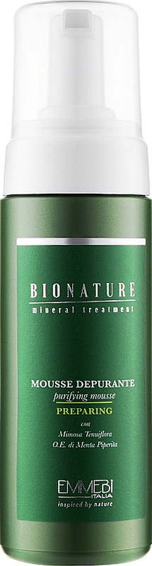 Мус очищуючий для шкіри голови BioNature Mousse Depurante Emmebi, 150 мл