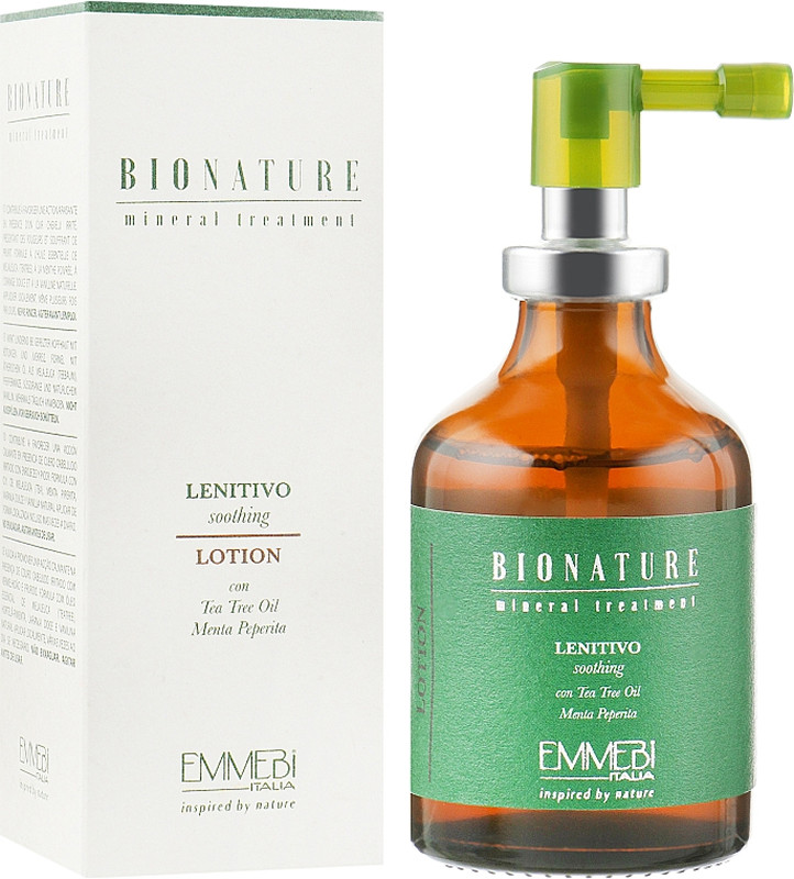 Лосьйон заспокійливий для чутливої шкіри голови BioNature Lenitiva Lotion Emmebi, 50 мл на beauty-prof.com Фото 2 Лосьйон заспокійливий для чутливої шкіри голови BioNature Lenitiva Lotion Emmebi, 50 мл Фото 2