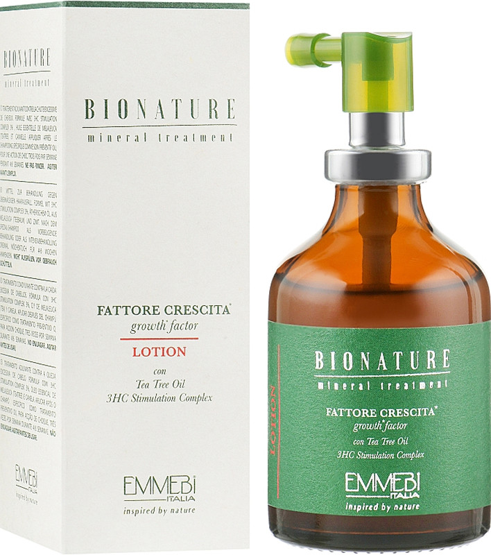Лосьйон для росту волосся  BioNature Mineral Treatment Growth Factor Lotion Emmebi, 50 мл  Фото 2 