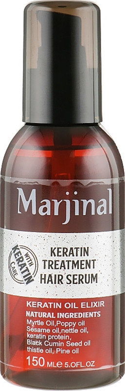 Сыворотка кератиновая для тусклых и ломких волос Marjinal, 150 мл