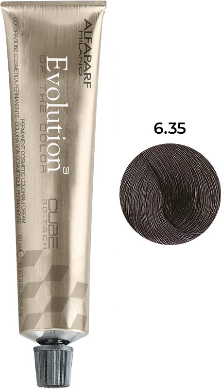 Стойкая краска для волос Evolution of the Color тон 6.35 Alfaparf, 60 мл на beauty-prof.com Стойкая краска для волос Evolution of the Color тон 6.35 Alfaparf, 60 мл