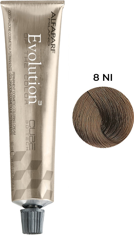 Стійка фарба для волосся Evolution of the Color тон 8 Ni Alfaparf, 60 мл 