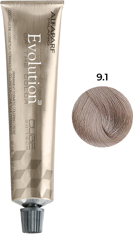Стійка фарба для волосся Evolution of the Color тон 9.1 Alfaparf, 60 мл