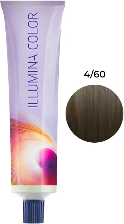 Преміальна крем-фарба для волосся Illumina Color4/60 Wella Proffesional, 60 мл