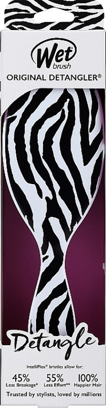 Щётка для волос ORIGINAL DETANGER Safari Zebra Wet Brush на beauty-prof.com Фото 2 Щётка для волос ORIGINAL DETANGER Safari Zebra Wet Brush Фото 2