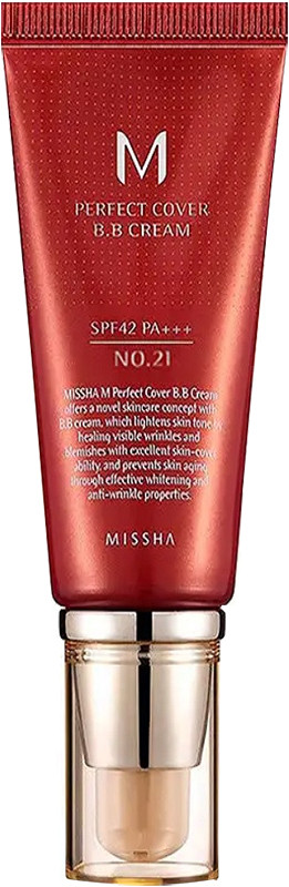 Матуючий крем BB Perfect Cover BB Cream SPF42 PA+++ №21 Missha, 50 мл на beauty-prof.com Матуючий крем BB Perfect Cover BB Cream SPF42 PA+++ №21 Missha, 50 мл