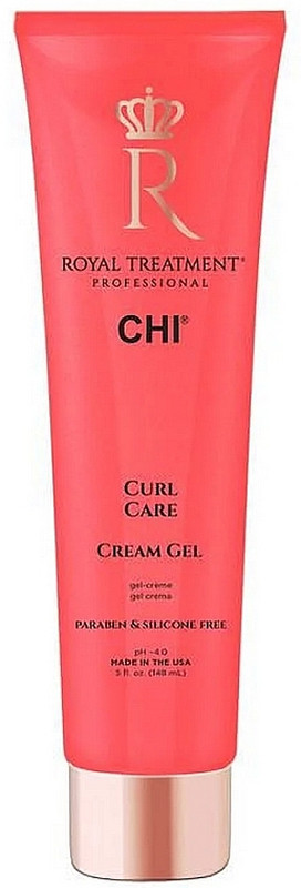 Крем-гель для зволоження та чіткості кучерів Curl Care Cream Gel Royal Treatment CHI, 148 мл