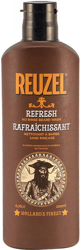 Шампунь для бороди Refresh No Rinse Beard Wash Reuzel, 200 мл