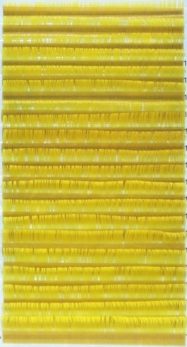 Ресницы жёлтые(yellow) изгиб С 0.10 (16 рядов 12мм) I-Beauty *