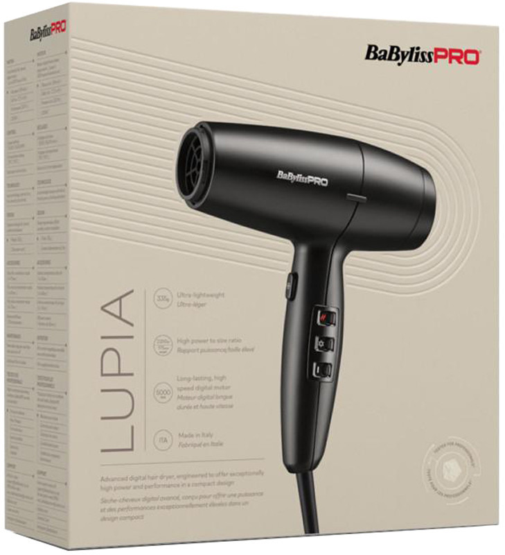 Фен для волосся BaByliss Lupia Digital Compact BAB7600E на beauty-prof.com Фото 5 Фен для волосся BaByliss Lupia Digital Compact BAB7600E Фото 5