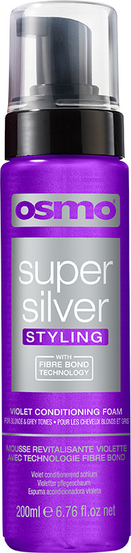 Набір проти жовтизни для освітленого і сивого волосся Super Silver OSMO, (300 мл/250 мл/200 мл)  Фото 2 