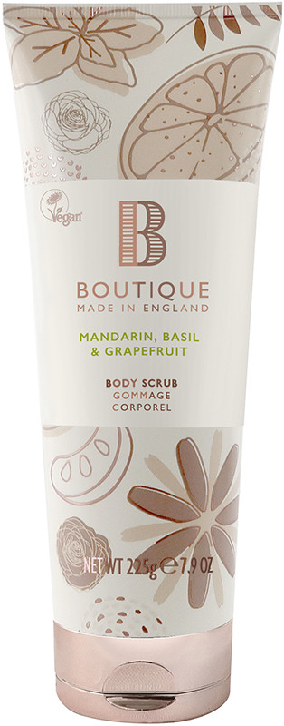 Скраб для тіла Mandarin, Basil & Grapefruit Boutique, 225 г
