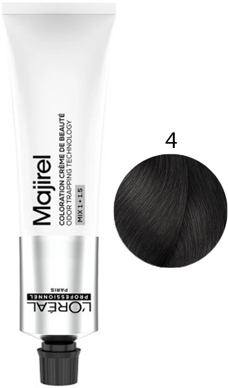 Крем-фарба для волосся стійка 4 Majirel L’Oreal Professionnel, 60 мл
