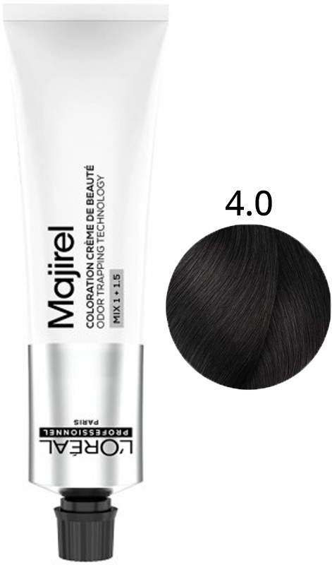 Крем-фарба для волосся стійка 4.0 Majirel L’Oreal Professionnel, 60 мл