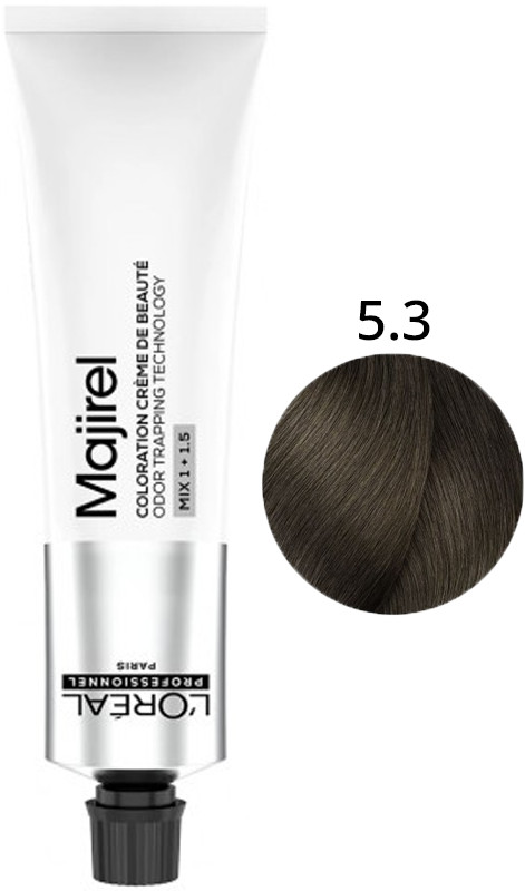 Крем-фарба для волосся стійка 5.3 Majirel L’Oreal Professionnel, 60 мл