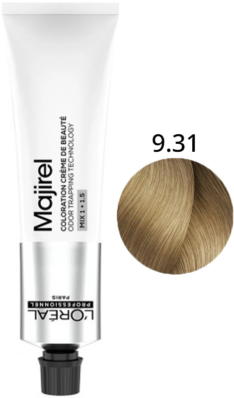 Крем-фарба для волосся стійка 9.31 Majirel L’Oreal Professionnel, 60 мл