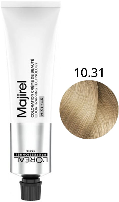 Крем-краска для волос стойкая 10.31 Majirel L’Oreal Professionnel, 60 мл