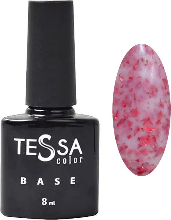 Основа каучуковая для гель-лака Milk Red Tessa, 8 мл