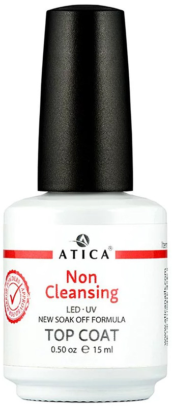 Топ для гель-лаку без липкого шару Top White Spot Non Cleansing Atica, 15 мл