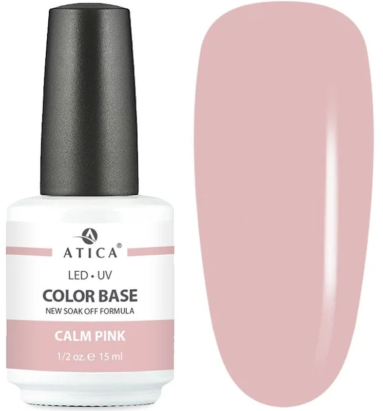 База камуфлююча Color Base Gel Calm Pink Atica, 15 мл