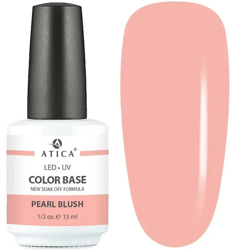 База камуфлирующая Color Base Gel Pearl Blush Atica, 15 мл