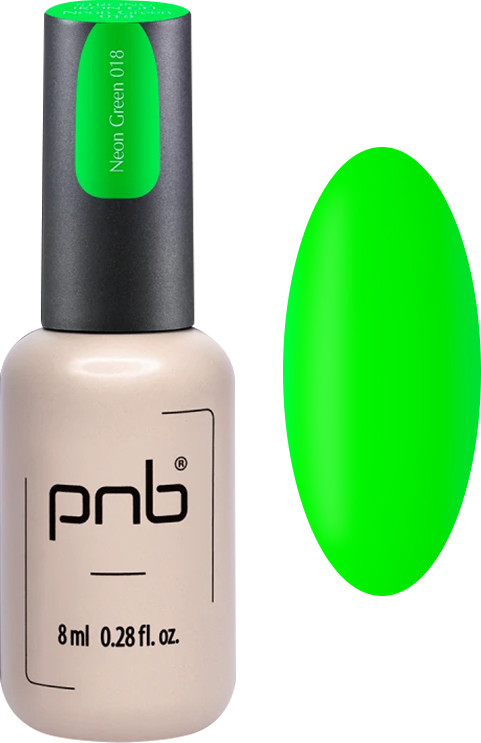 Гель конструювальний Стронг Айрон Strong iron gel Neon Green PNB, 8 мл