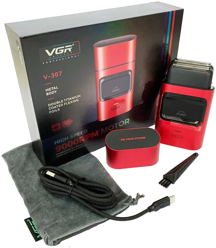 Электробритва V-307 RED VGR  Фото 3 