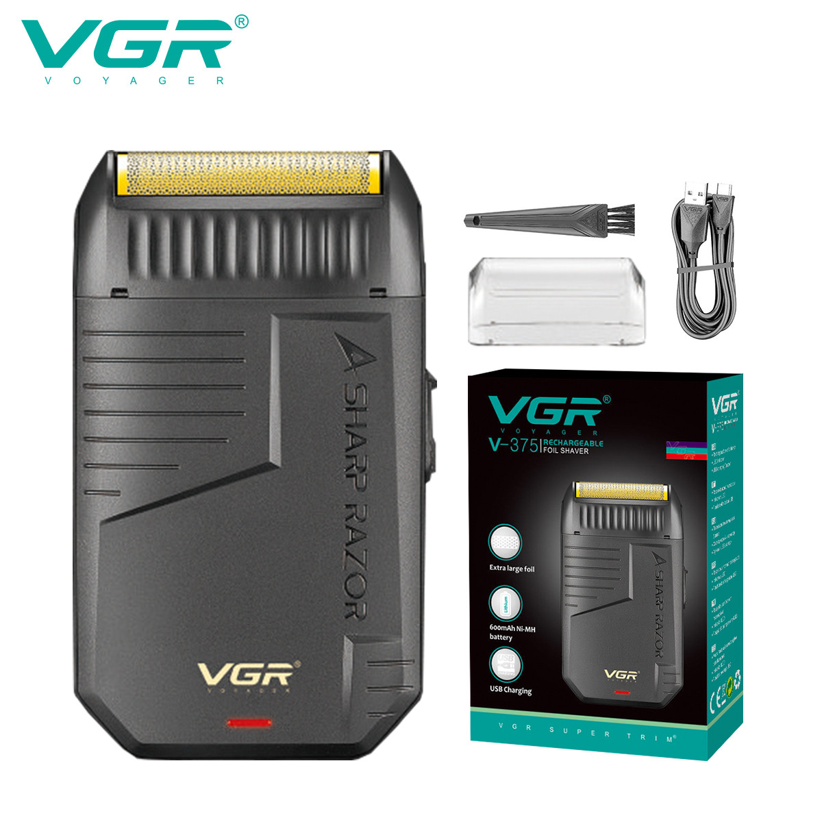 Электробритва V-375 VGR на beauty-prof.com Фото 2 Электробритва V-375 VGR Фото 2