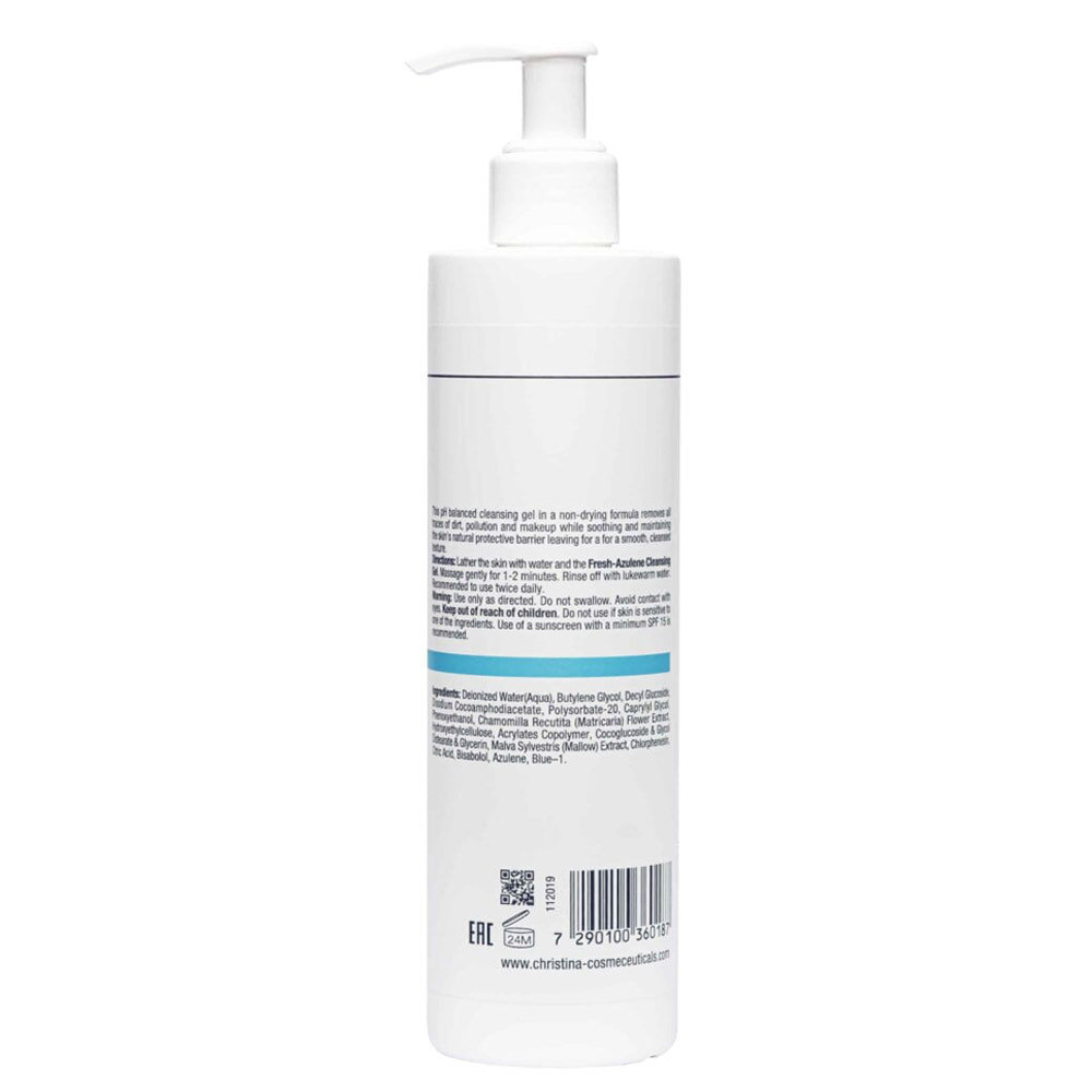 Очищувальний азуленовий гель для чутливої шкіри Fresh Azulene Cleansing Gel Christina, 300 мл  Фото 2 