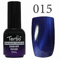 Гель-лак №015 CAT EYES (королівський синій магнітний) 10 мл Tertio