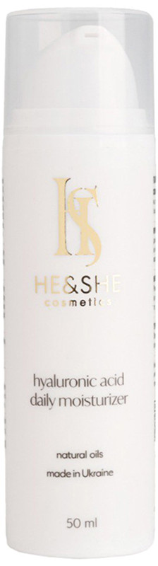 Крем гіалуроновий для обличчя He&She Cosmetics, 50 мл