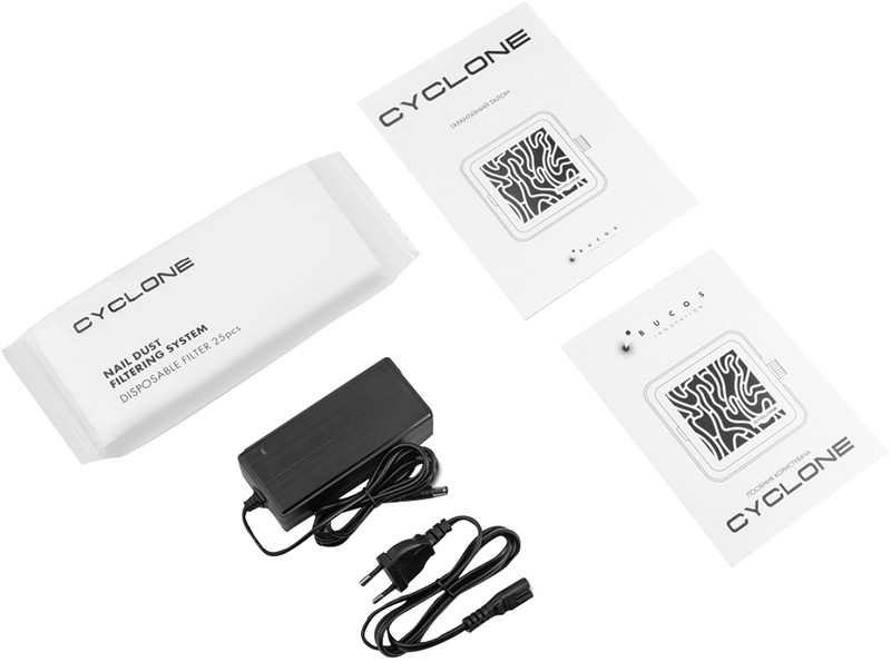 Вытяжка для маникюра и педикюра с угольным НЕРА фильтром CYCLONE X2 SILVER на 72 Вт на beauty-prof.com Фото 3 Вытяжка для маникюра и педикюра с угольным НЕРА фильтром CYCLONE X2 SILVER на 72 Вт Фото 3